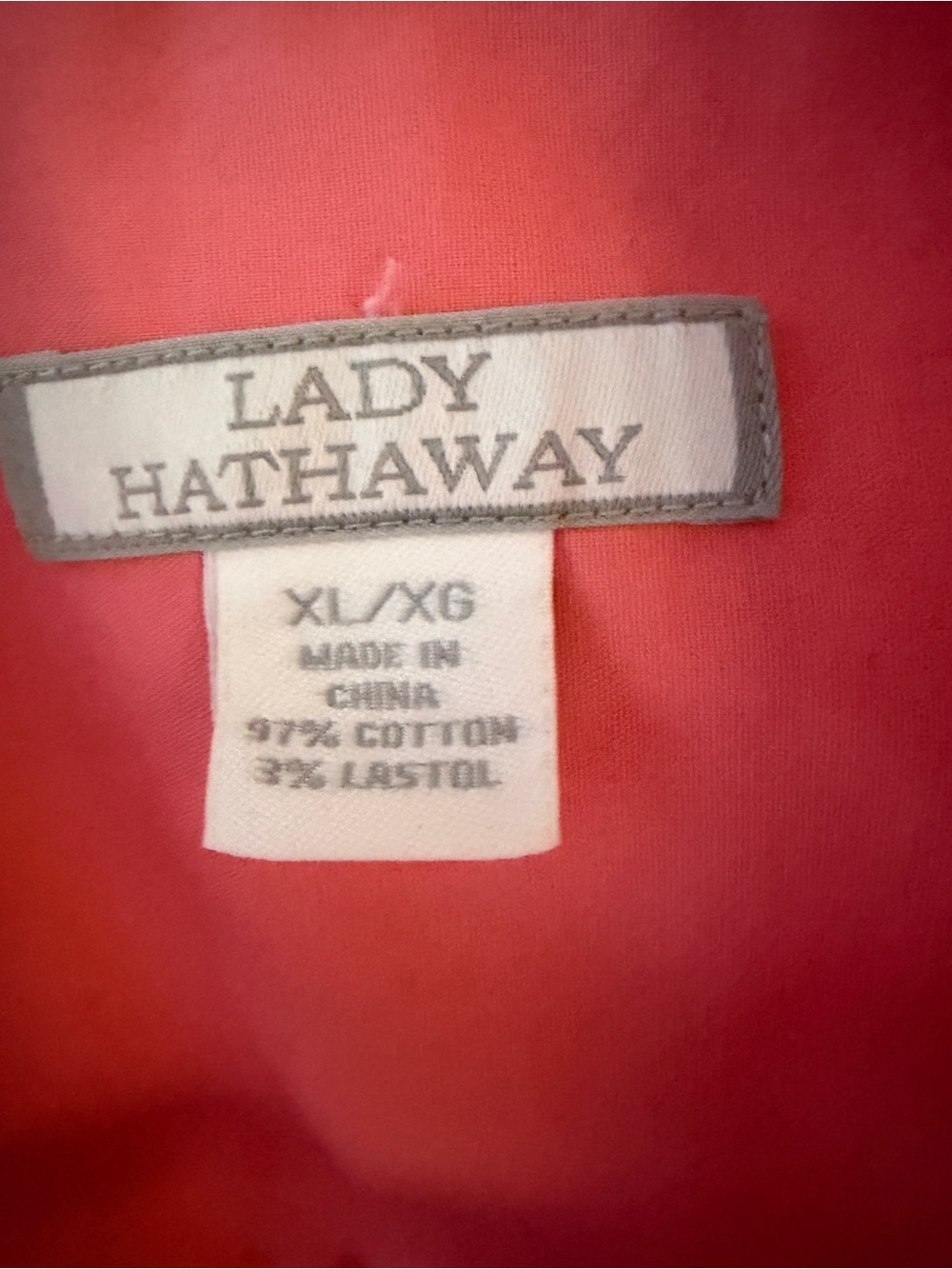 Lady Hathaway Coral Button-Up Top - Picture 4 of 4